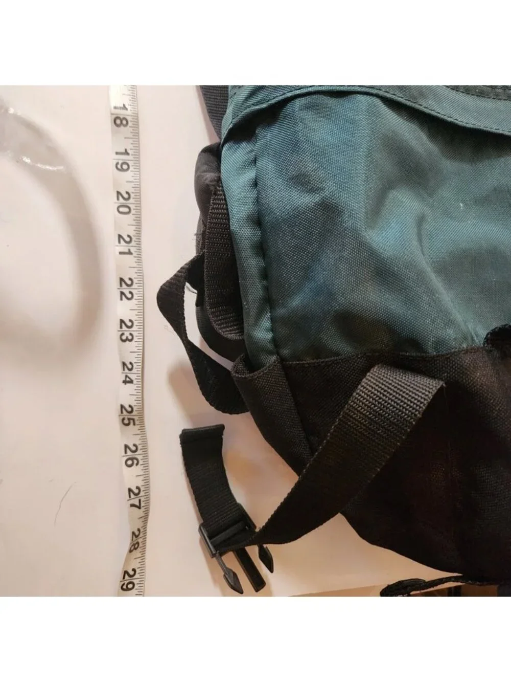Spalding Vintage Internal Frame‎ Hiking Backpack Teal Black Camping Rucksack